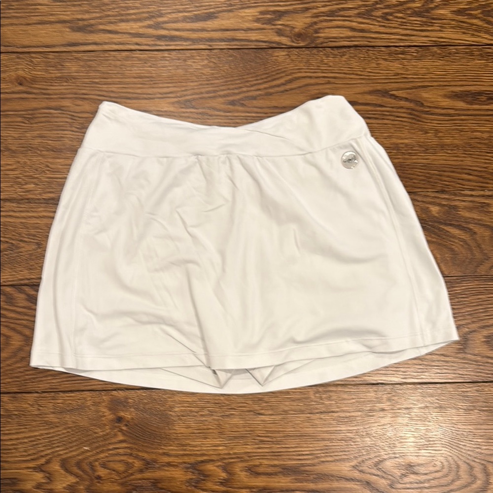 Women's White Tennis Skirt with built-in Shorts